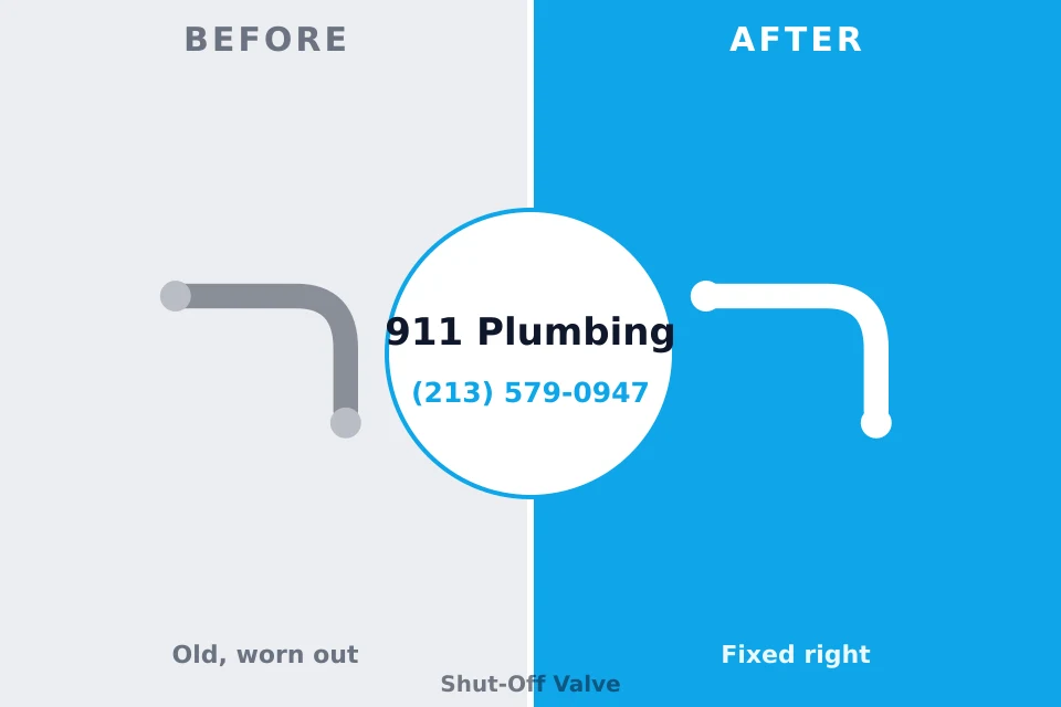 Before and after: plumbing company Chase, PA